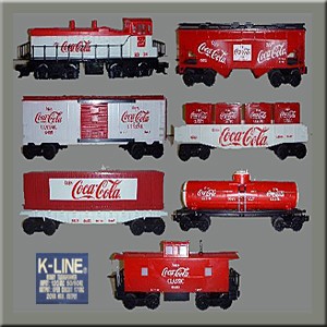 Die Cast Wheels K-Line Coca-Cola  Christmas Train Car 0/027 Gauge Ready-to-Run 