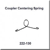Lionel Part 222-130 coupler centering spring