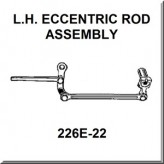 Lionel Part 226E-22 eccentric rod left hand