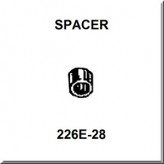 Lionel Part 226E-28 side rod spacer
