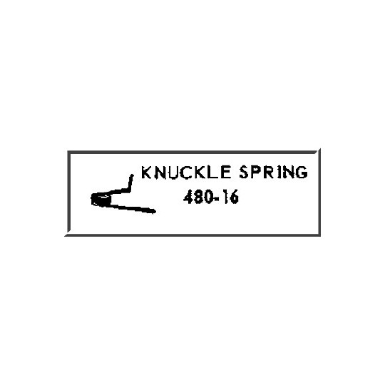 Lionel Part 480-16 knuckle coupler spring