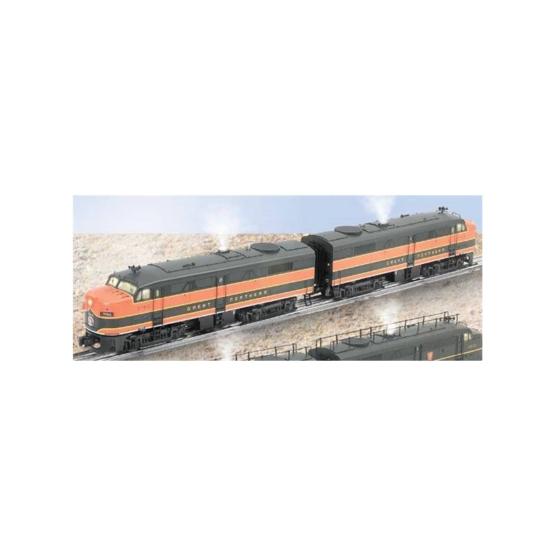 LIONEL 38147 GREAT NORTHERN ALCO FA-2 DIESEL A-A LOCOMOTIVES WITH 38194