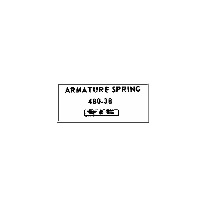 LIONEL PART 480-38 armature spring 