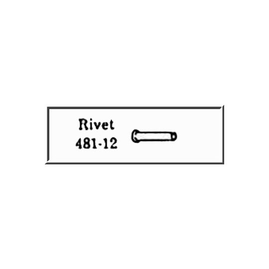 LIONEL PART 481-12 rivet for collector roller