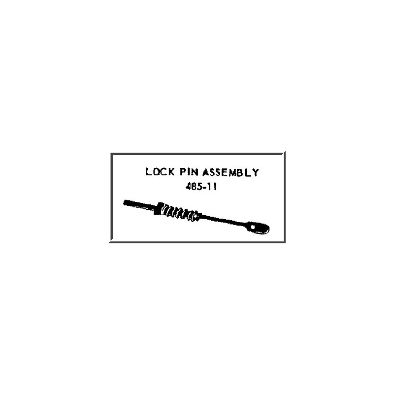 LIONEL PART 485-11 lock pin assembly