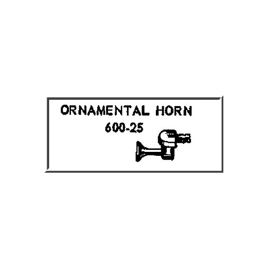 LIONEL PART 600-25 ornamental horn