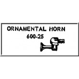 LIONEL PART 600-25 ornamental horn