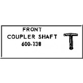 LIONEL PART 600-138 front coupler shaft