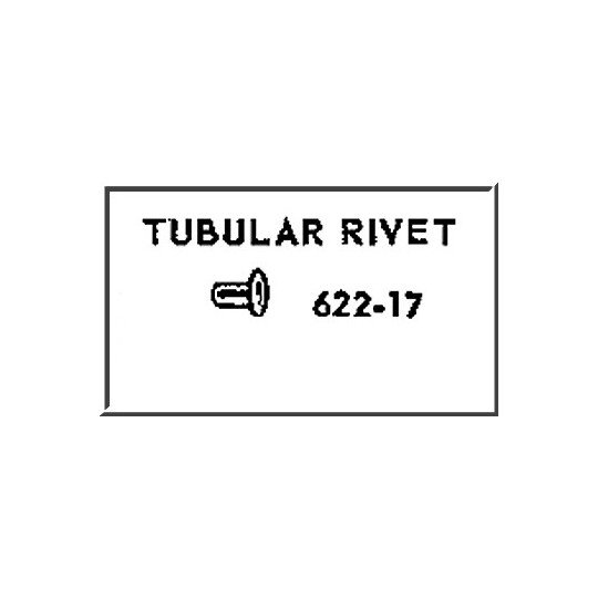 LIONEL PART 622-17 tubular rivet .087 x .1875