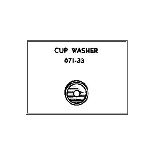 LIONEL PART 671-33 cup washer