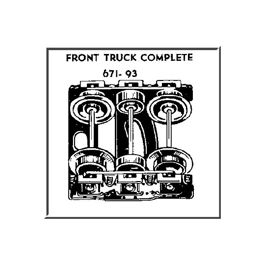 LIONEL PART 671-93 truck front
