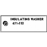 LIONEL PART 671-112 collector insulating washer - fiber