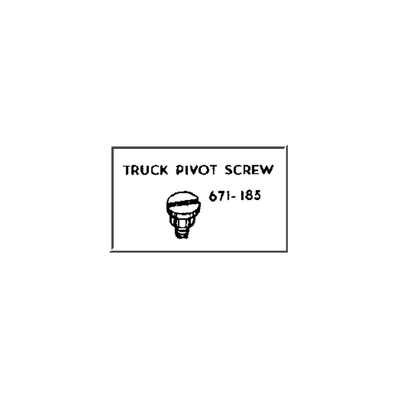 LIONEL PART 671-185 truck pivot screw