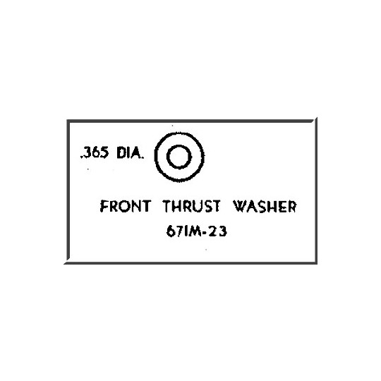 LIONEL PART 671M-23 thrust coupler washer