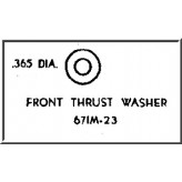 LIONEL PART 671M-23 thrust coupler washer