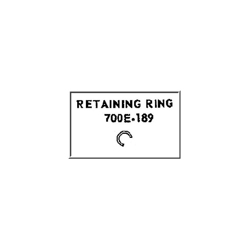 LIONEL PART 700E-189 retaining ring