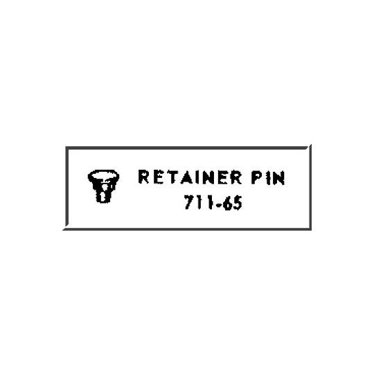 LIONEL PART 711-65 retainer pin