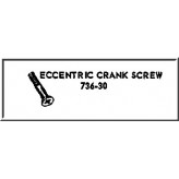 LIONEL PART 736-30 eccentric crank screw 4-40 x 5/8F