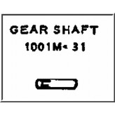 LIONEL PART 1001M-31 gear shaft