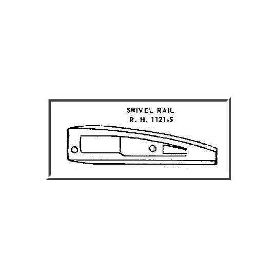LIONEL PART 1121-5 swivel rail R.H.