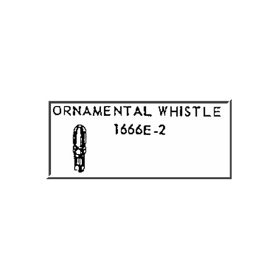 LIONEL PART 1666E-2 ornamental whistle