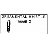 LIONEL PART 1666E-2 ornamental whistle