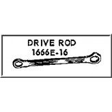 LIONEL PART 1666E-16 drive rod