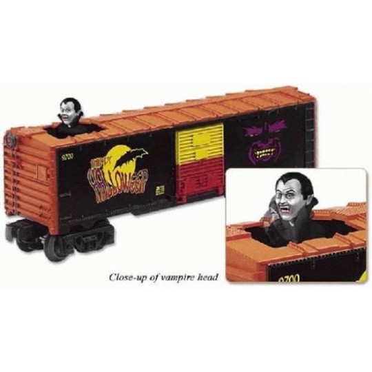 LIONEL 26746 HALLOWEEN BOBBING HEAD VAMPIRE BOXCAR