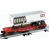 LIONEL 26021 CANADIAN NATIONAL FLATCAR WITH TRAILER
