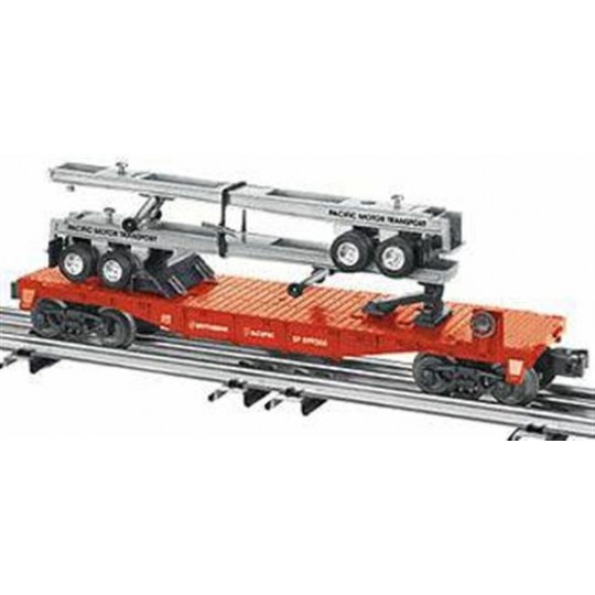 LIONEL 26058 SOUTHERN PACIFIC FLATCAR WITH TRAILER FRAMES