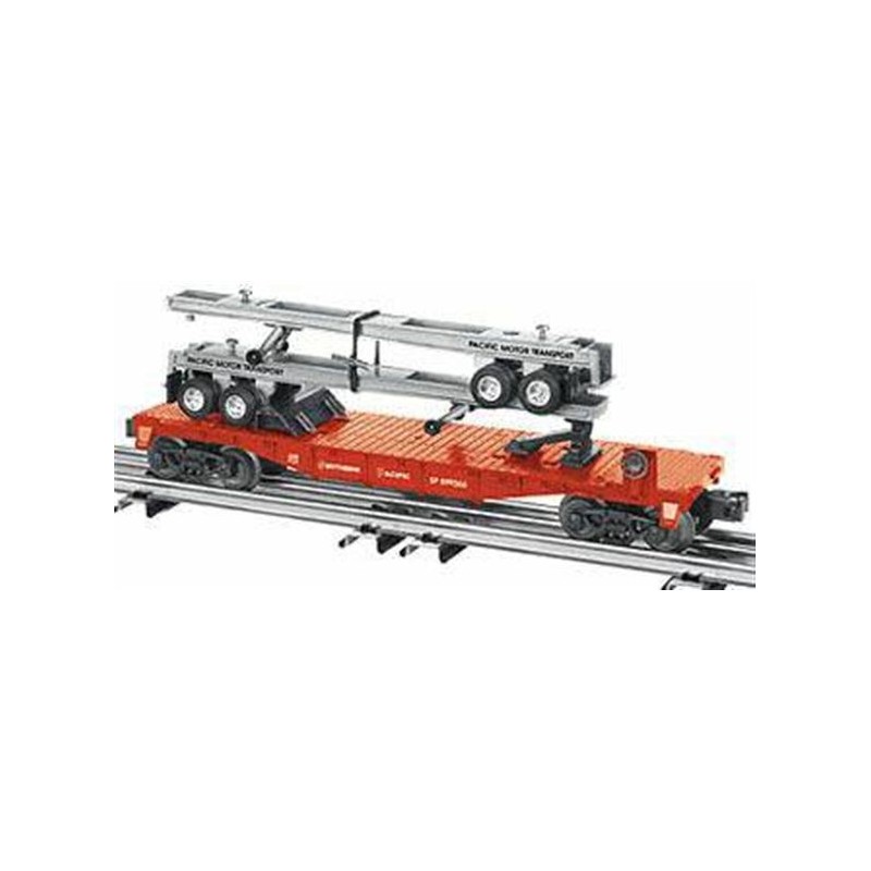 LIONEL 26058 SOUTHERN PACIFIC FLATCAR WITH TRAILER FRAMES