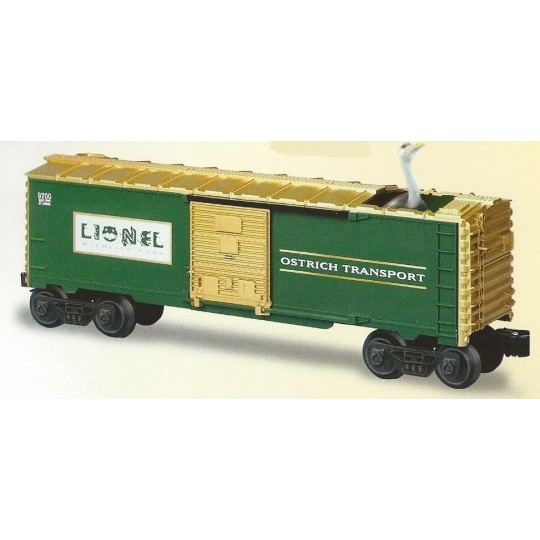 LIONEL 19864 ANIMATED OSTRICH BOXCAR