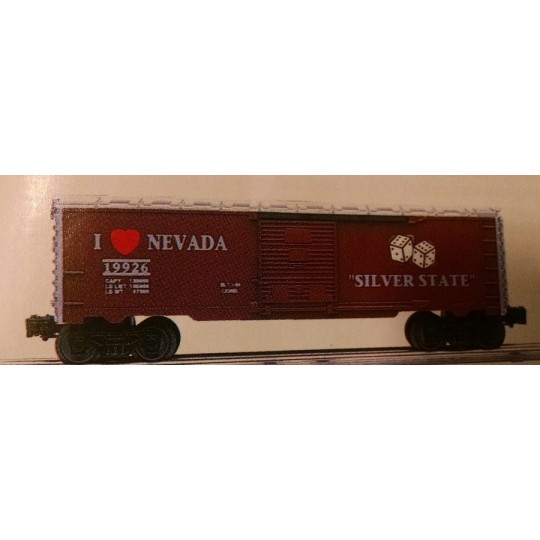 LIONEL 19926 I LOVE NEVADA BOXCAR