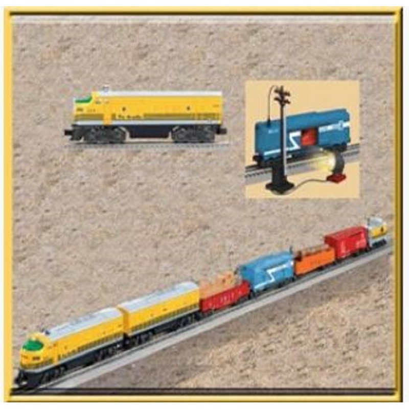 LIONEL 31727 2291W RIO GRANDE FREIGHT AND 24528 2379T RIO GRANDE F3  NON-POWERED A-UNIT TRAIN SET - Toy Train Factory Outlet