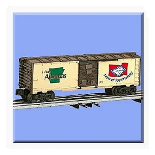 LIONEL 29915 I LOVE ARKANSAS BOXCAR