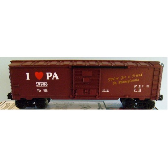 LIONEL 19906 I LOVE PENNSYLVANIA BOXCAR