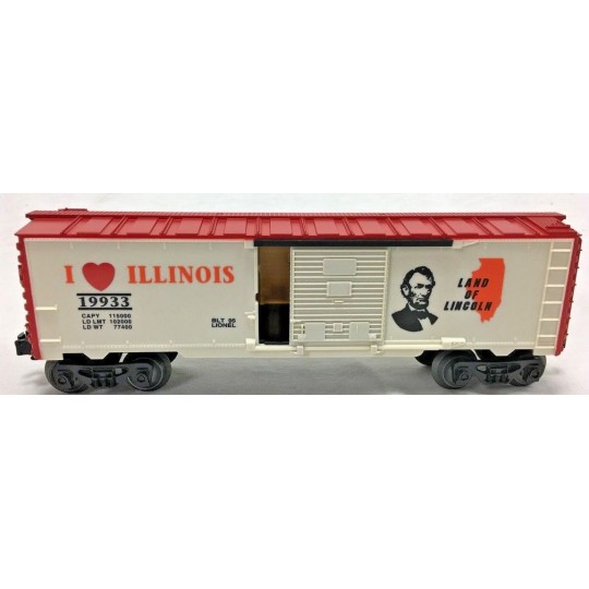 LIONEL 19933 I LOVE ILLINOIS BOXCAR