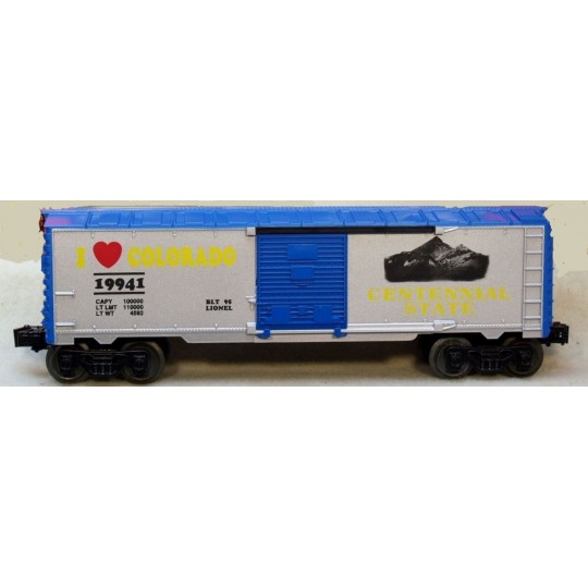 LIONEL 19941 I LOVE COLORADO BOXCAR