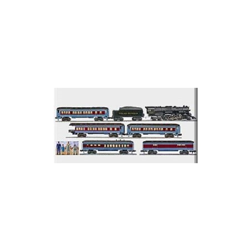 LIONEL 31960 POLAR EXPRESS TRAIN SET WITH THE ADDED DINER CAR AND BAGGAGE CAR