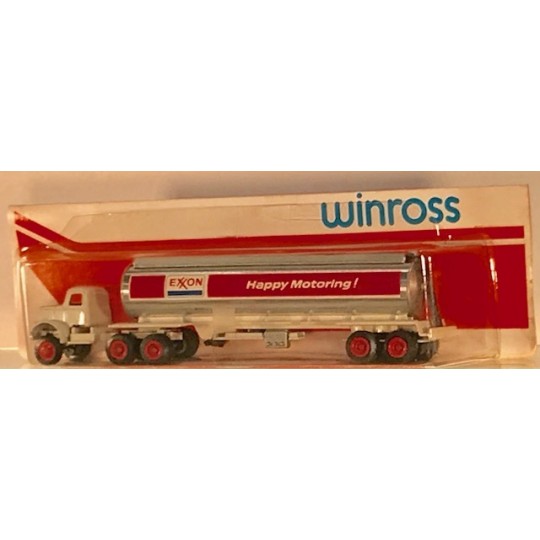 WINROSS EXXON TANKER AND TRUCK - WHITE CAB