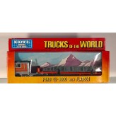 ERTL 1455 FORD CLT-9000 MACK TRUCKS WITH FLATBED WITH STEEL I BEAM