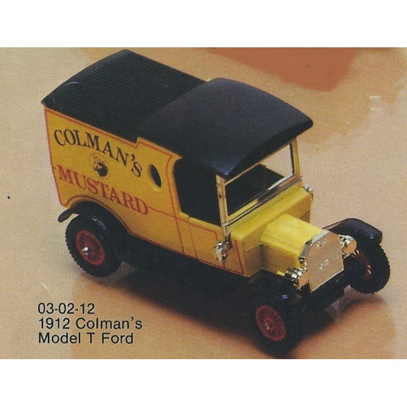 MATCHBOX Y-12/4 MODELS OF YESTERYEAR COLMAN'S MUSTARD 1912 MODEL T FORD VAN