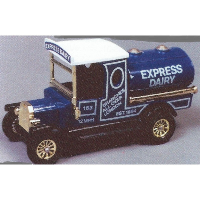 MATCHBOX Y-3 MODELS OF YESTERYEAR EXPRESS DAIRY 1912 FORD MODEL T TANKER