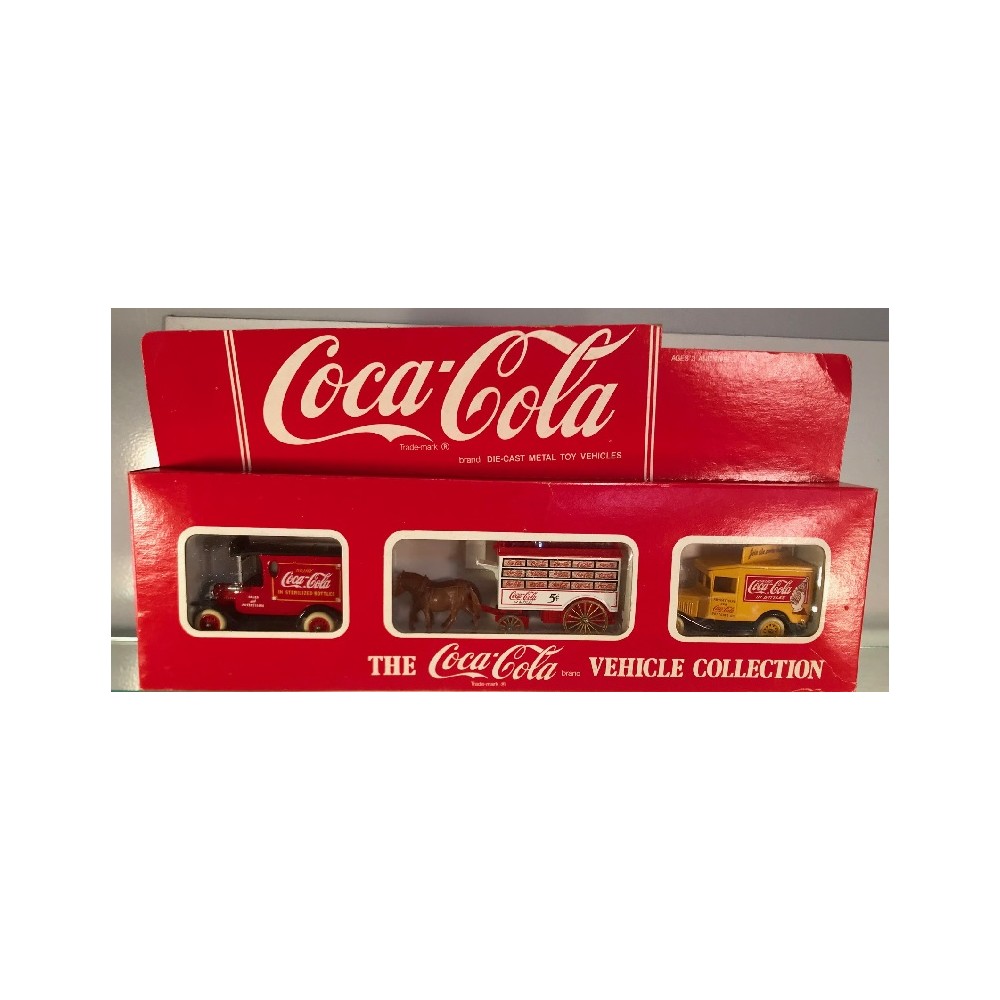 Hartoy 1/64 - Boxset 4 Vehicles Coca Cola Truck Set Don'T Renault Traffic