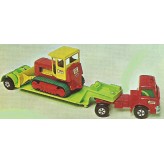 MATCHBOX K-17 FORD TRACTOR WITH DYSON LOW LOADER AND CASE TRACTOR BULLDOZER