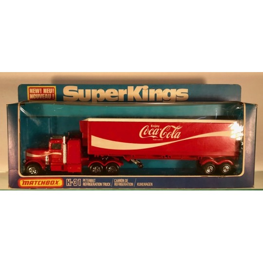 MATCHBOX K-31 PETERBILT COCA COLA REFRIGERATION TRUCK