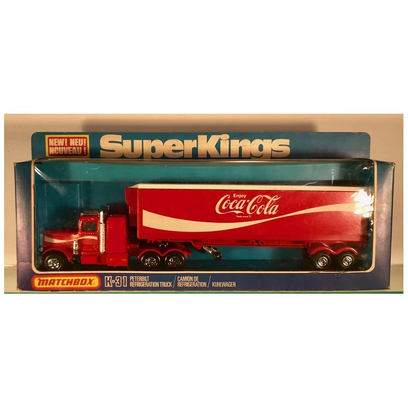 MATCHBOX K-31 PETERBILT COCA COLA REFRIGERATION TRUCK