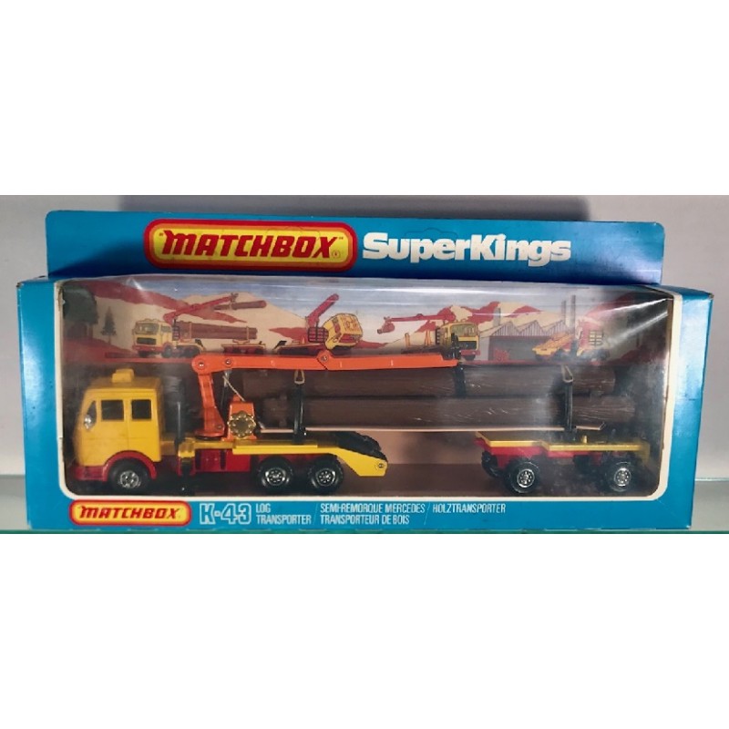 MATCHBOX K-43 MERCEDES BENZ LOG TRANSPORTER TRUCK