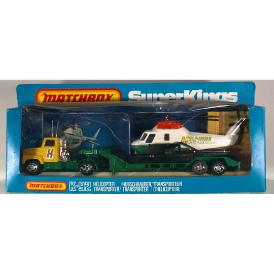 MATCHBOX K-92 HELICOPTER TRANSPORTER TRUCK