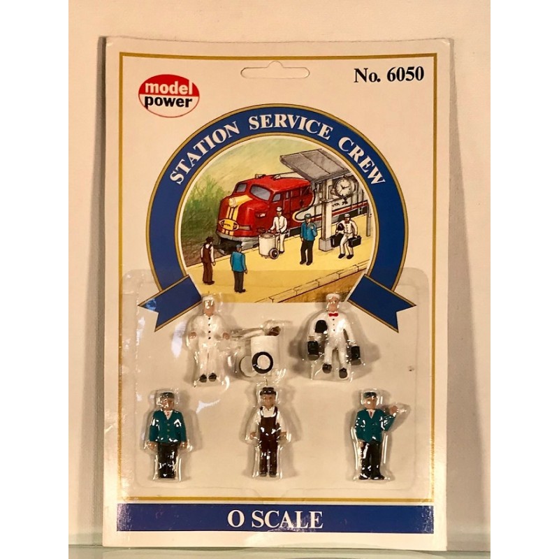 MODEL POWER 6050 SERVICE STATION CREW FIGURES O GAUGE